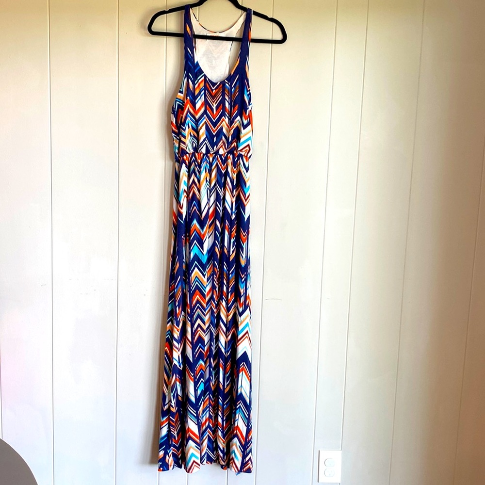 Renee C. (Stitch Fix brand) colorful maxi dress, size M. A maxi for tall ladies!